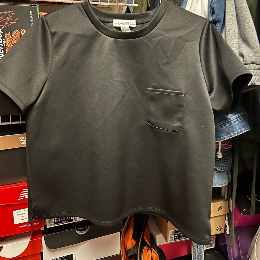 Crop Top Scuba Shirt